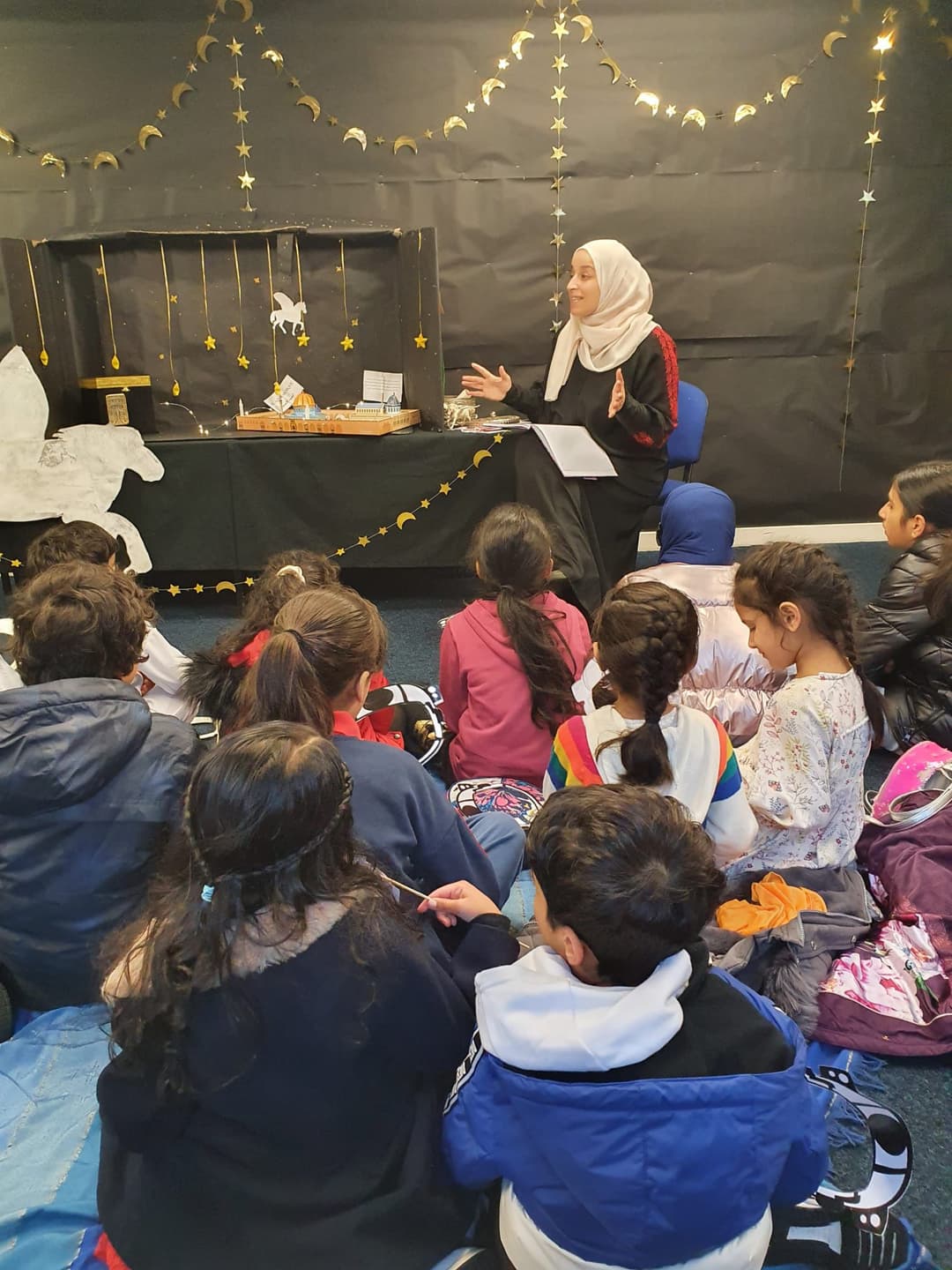 Sara El-Awaisi storytelling with children